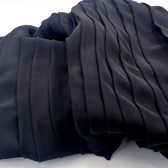 Vintage Searlet Nite  Womens Black Sleeveless Tiered Midi Dress Size 8 - Picture 9 of 11